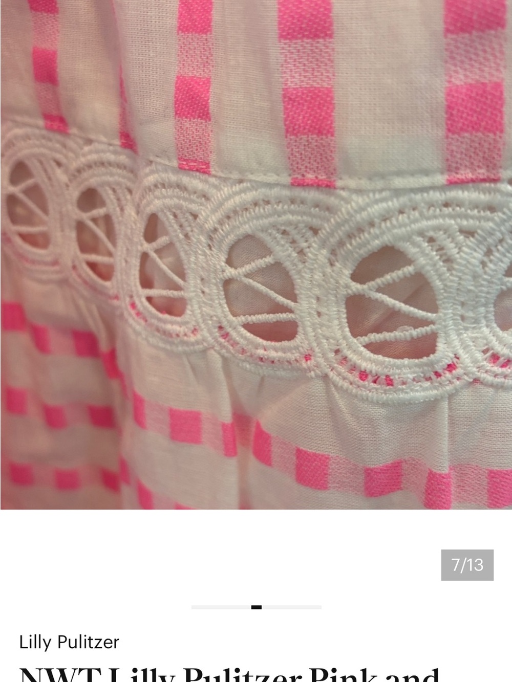 NWT Lilly Pulitzer Pink and White Striped Tie-Waist Maxi Dress - Picture 7 of 12